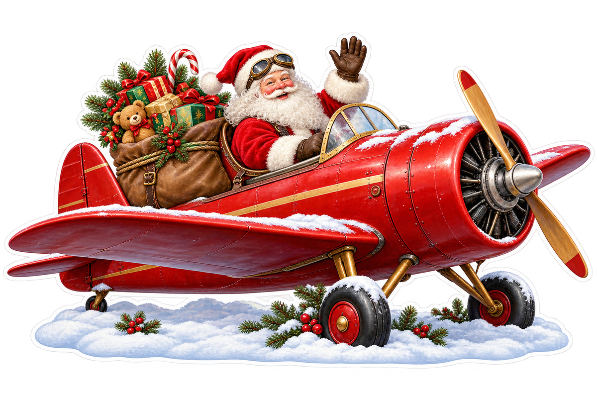 Santa's Christmas Airplane standalone artwork