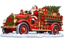 Santa's Christmas Fire Engine standalone artwork