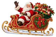Santa's Sleigh Delivery standalone decal only
