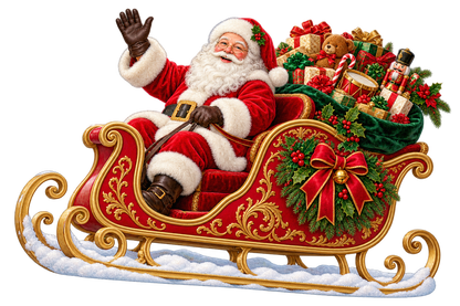 Santa's Sleigh Delivery standalone decal only