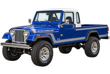 1983 Jeep Scrambler CJ-8 Royal Blue & Silver 4x4 transparent contour cut decal artwork