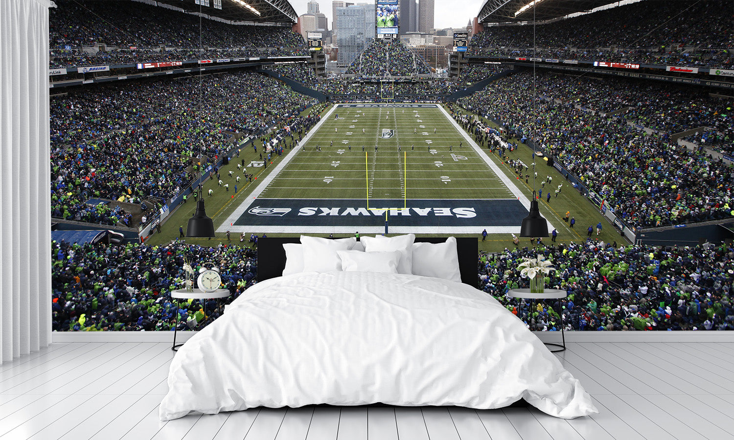 Lumen Stadium Wallpaper Field Football Stadium Wall Mural bedroom