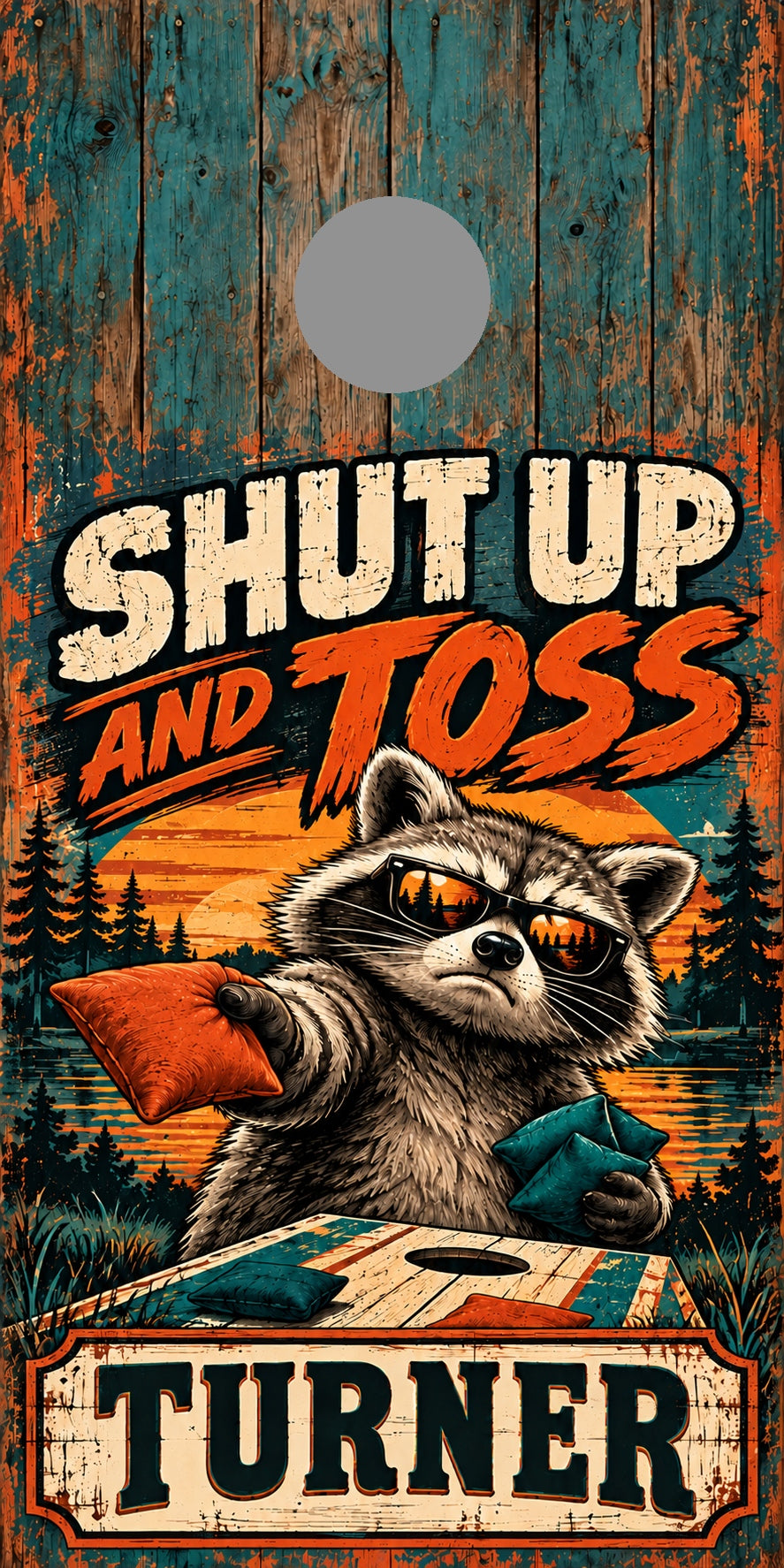 Shut Up and Toss — gray hole position marker; marker not printed