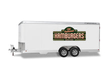 Retro Old Fashioned Hamburgers Decal 4 sizes Indoors or Outdoors Applications