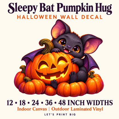 Sleepy Bat Pumpkin Hug summary