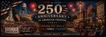 Small Town USA Celebration Desk Mat
