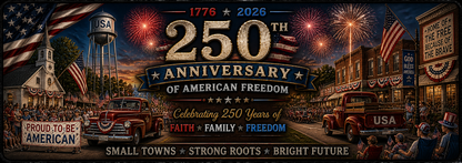 Small Town USA Celebration Desk Mat