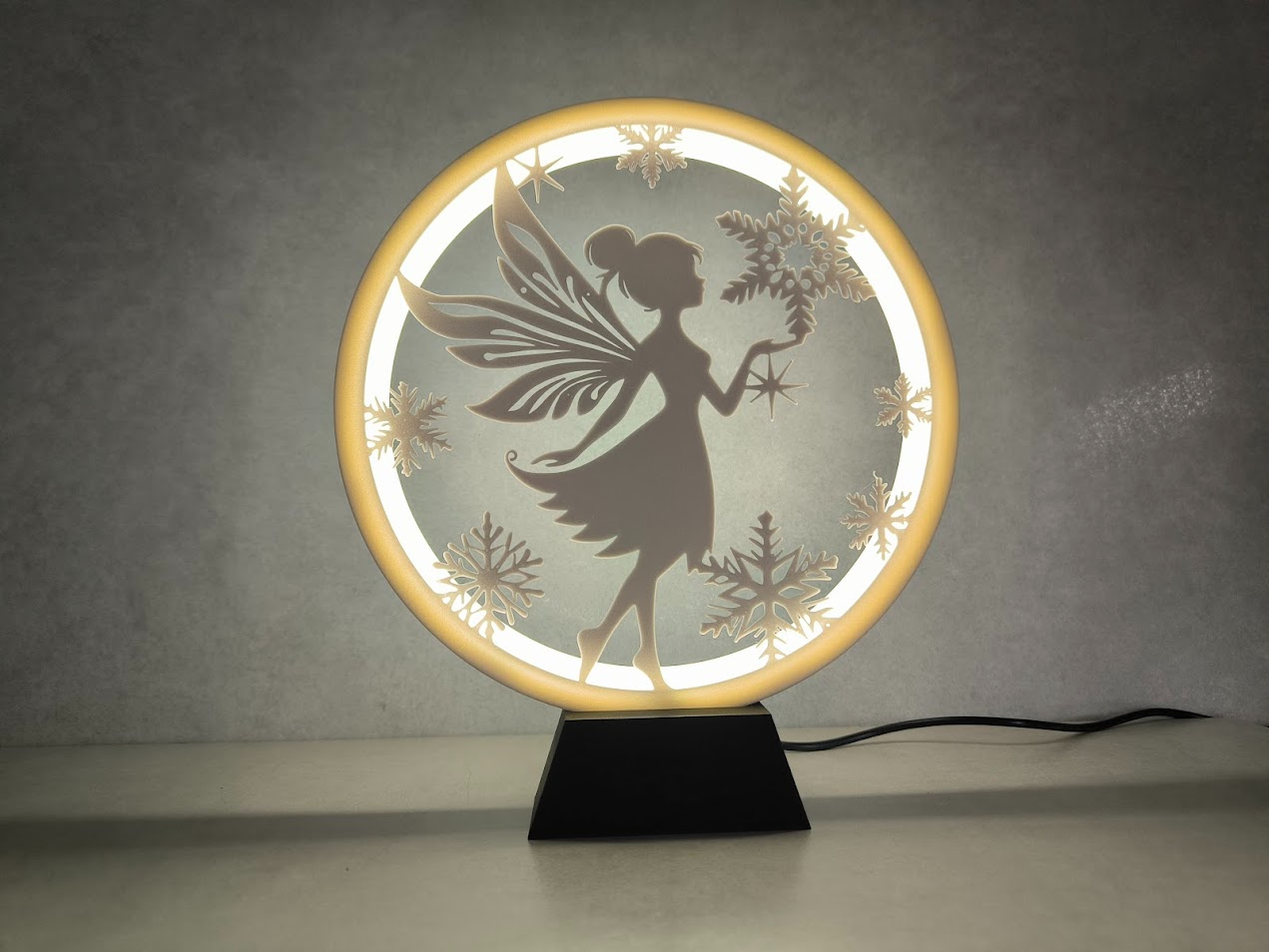 Circle of Light Fairy Snowflakes Display