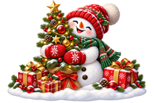 Snowman Christmas Cheer standalone decal only