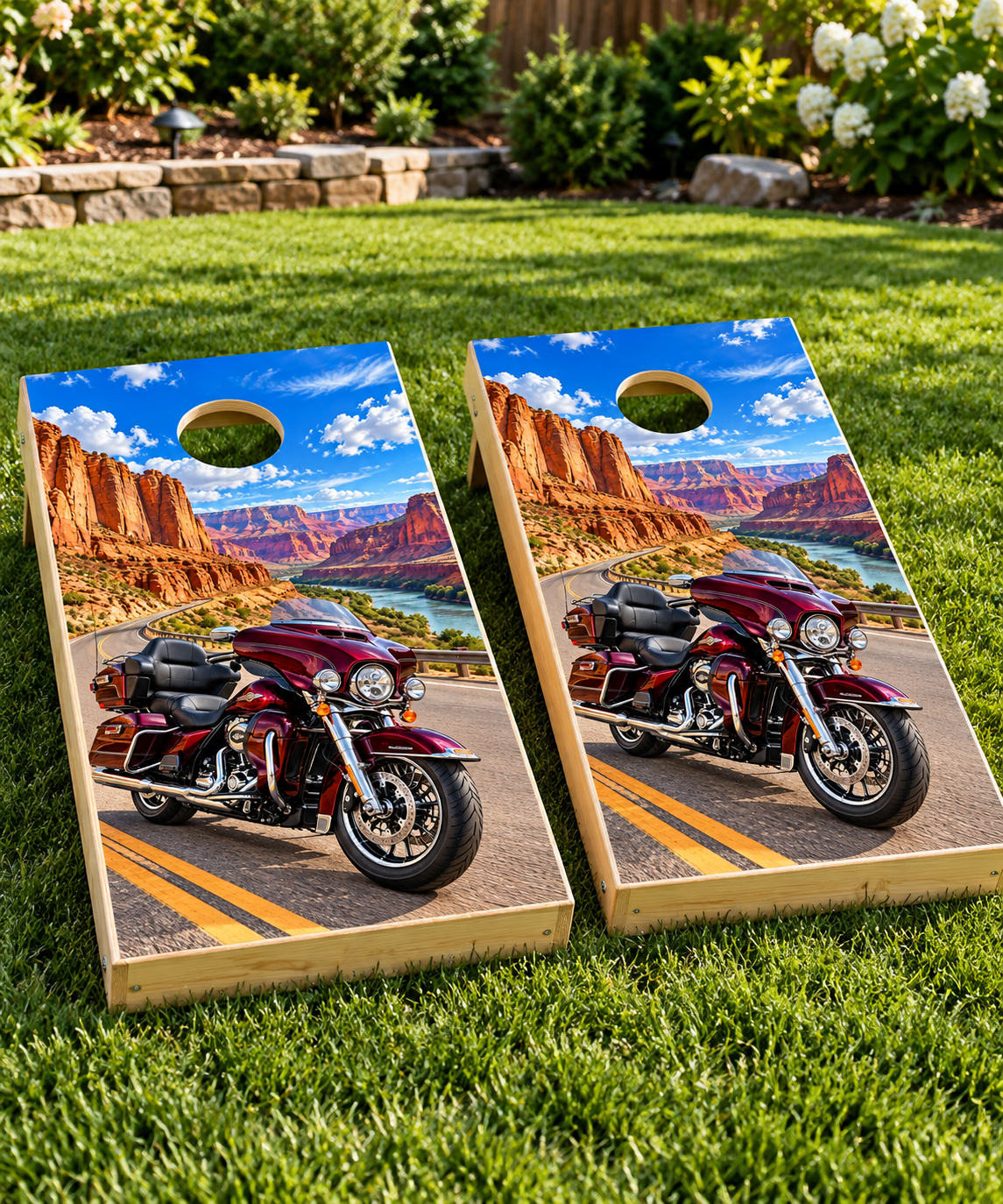 Southwest Canyon Road installed board mockup; boards not included