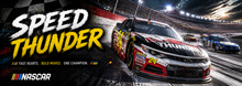 NASCAR Speed Track Thunder Desk Mat