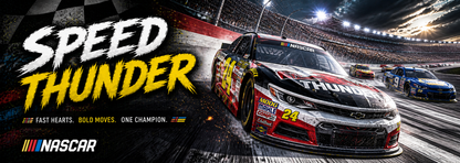 NASCAR Speed Track Thunder Desk Mat