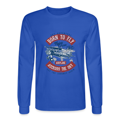 Born to Fly Men's Long Sleeve T-Shirt - royal blue