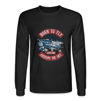 Born to Fly Men's Long Sleeve T-Shirt - black