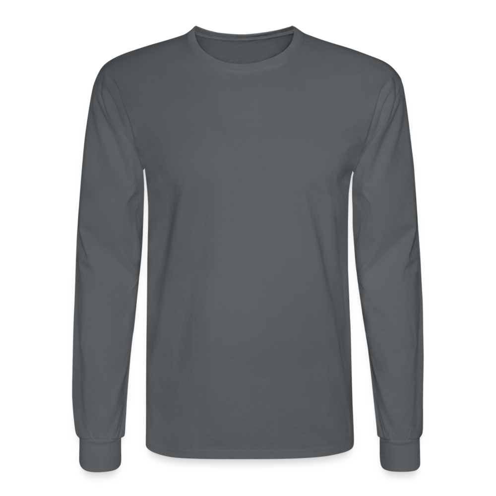 You Customize Men's Long Sleeve T-Shirt - charcoal