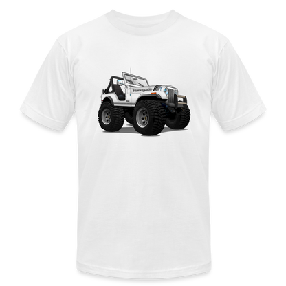 1980 Jeep CJ Renegade Unisex Jersey T-Shirt by Bella + Canvas - white