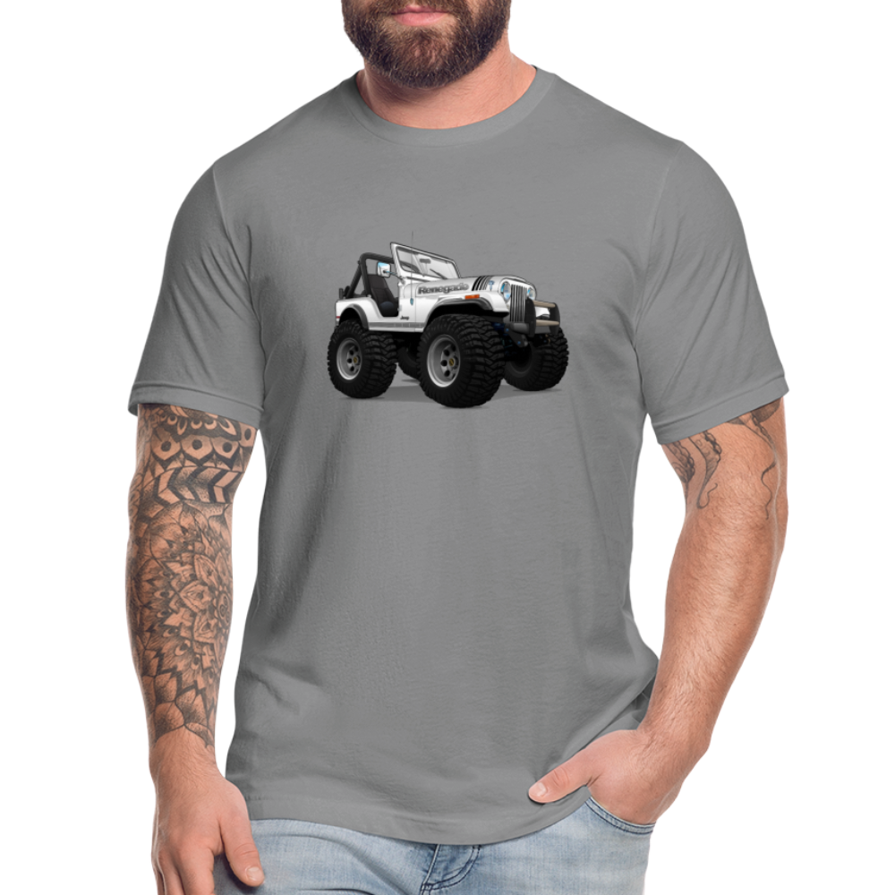 1980 Jeep CJ Renegade Unisex Jersey T-Shirt by Bella + Canvas - slate