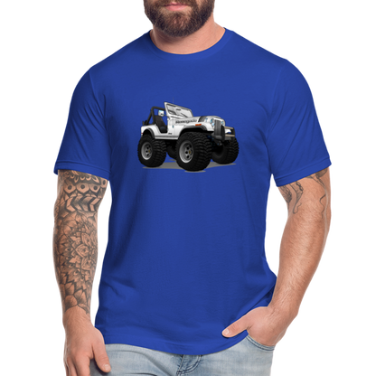 1980 Jeep CJ Renegade Unisex Jersey T-Shirt by Bella + Canvas - royal blue