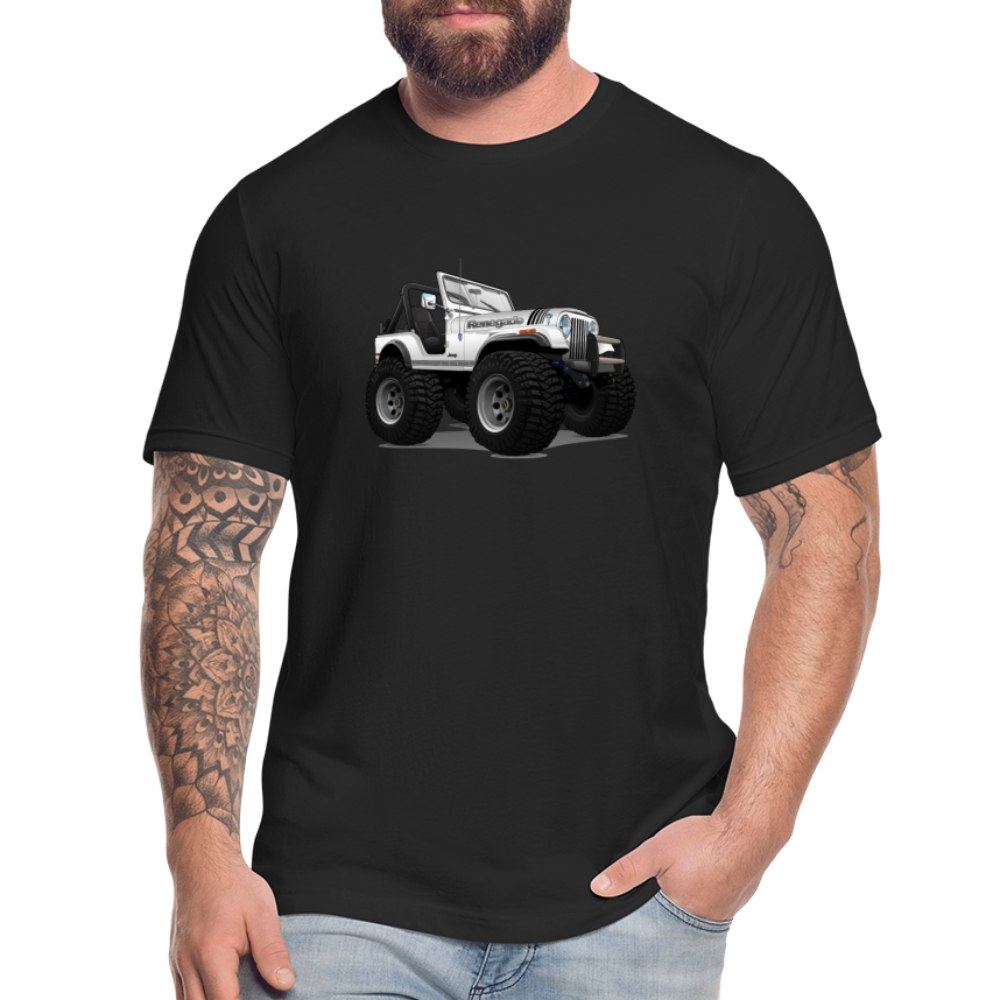 1980 Jeep CJ Renegade Unisex Jersey T-Shirt by Bella + Canvas - black
