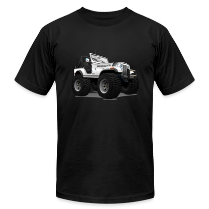 1980 Jeep CJ Renegade Unisex Jersey T-Shirt by Bella + Canvas - black