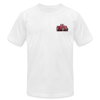 1948 Ford F1 Pickup Truck Unisex Jersey T-Shirt by Bella + Canvas - white