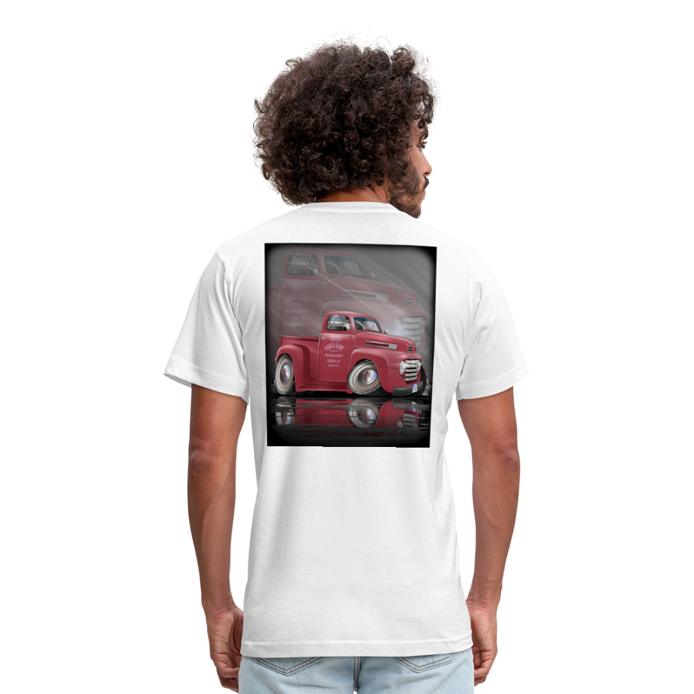 1948 Ford F1 Pickup Truck Unisex Jersey T-Shirt by Bella + Canvas - white