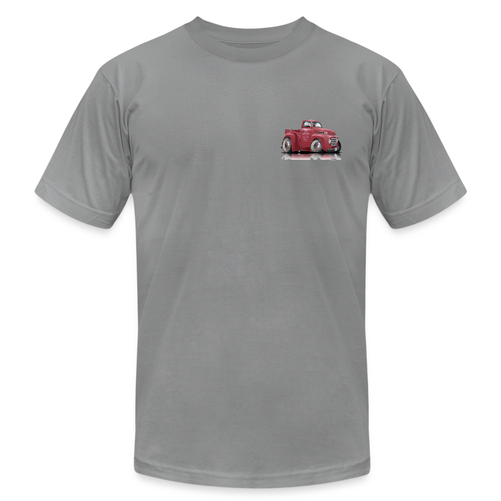 1948 Ford F1 Pickup Truck Unisex Jersey T-Shirt by Bella + Canvas - slate