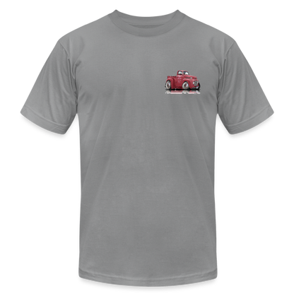 1948 Ford F1 Pickup Truck Unisex Jersey T-Shirt by Bella + Canvas - slate