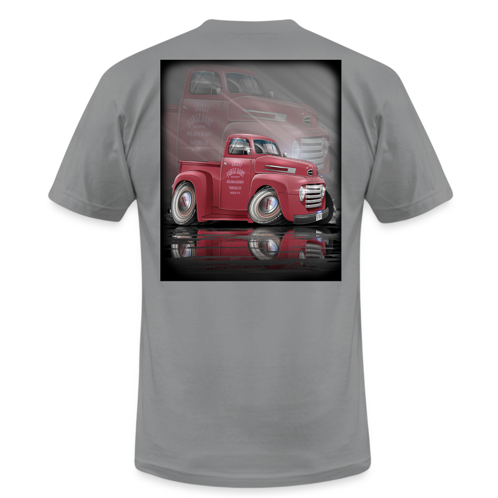 1948 Ford F1 Pickup Truck Unisex Jersey T-Shirt by Bella + Canvas - slate