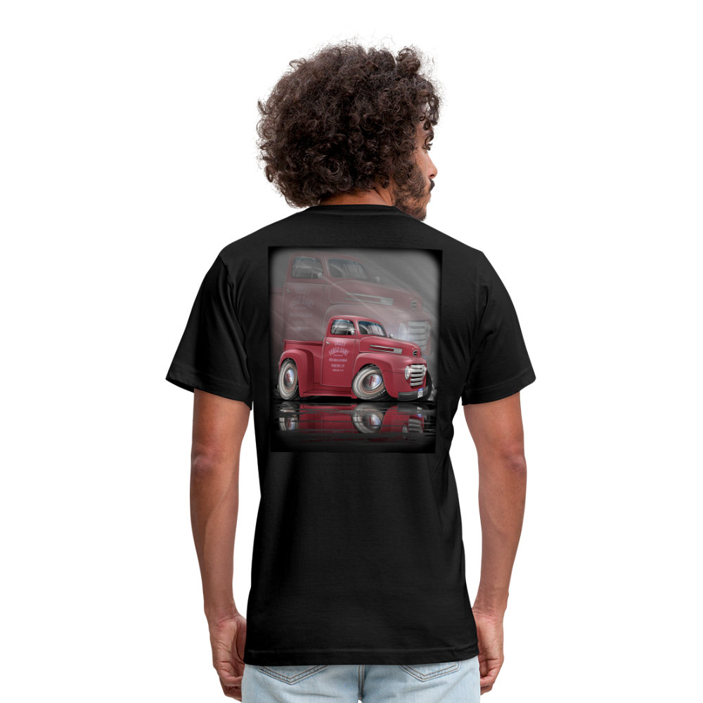 1948 Ford F1 Pickup Truck Unisex Jersey T-Shirt by Bella + Canvas - black