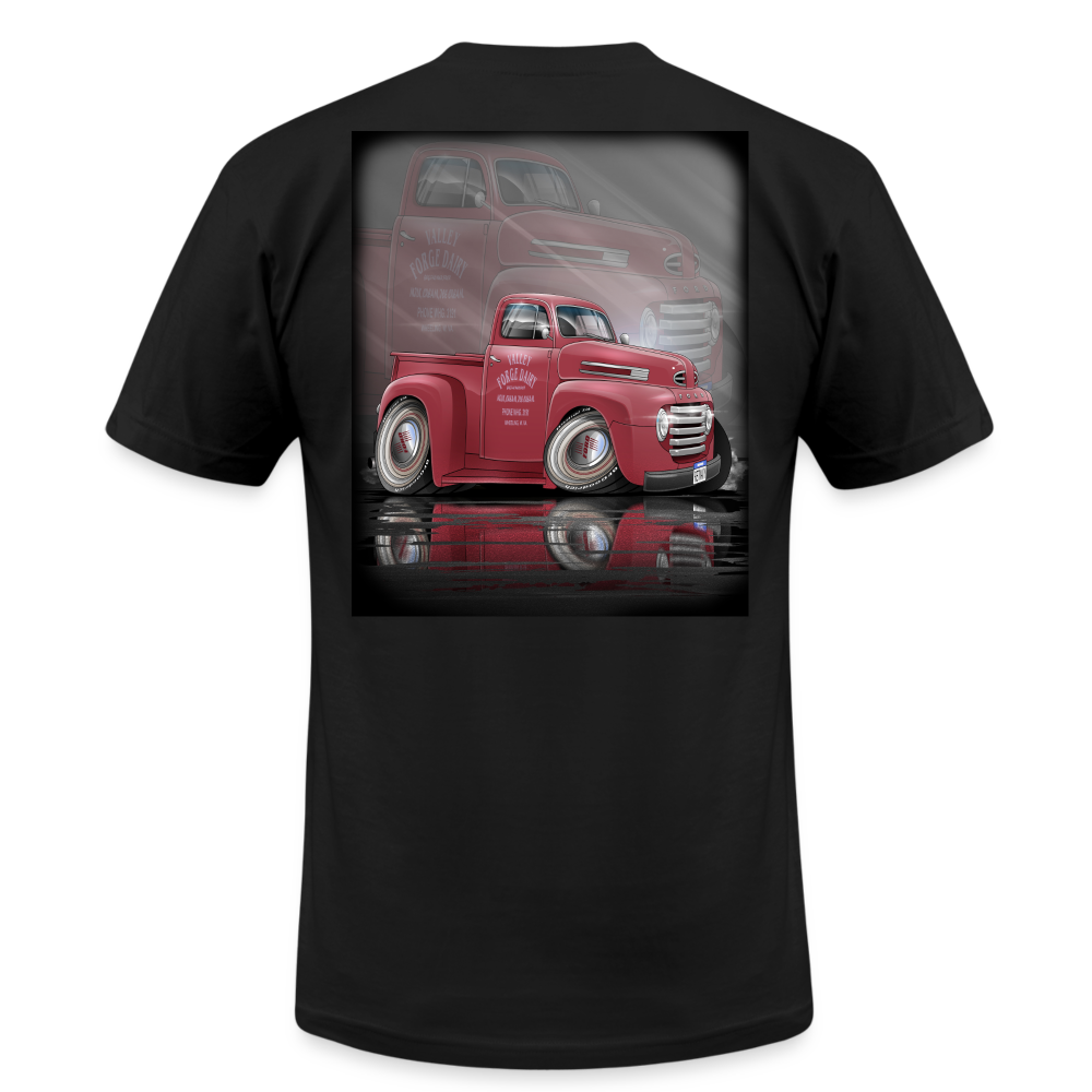 1948 Ford F1 Pickup Truck Unisex Jersey T-Shirt by Bella + Canvas - black
