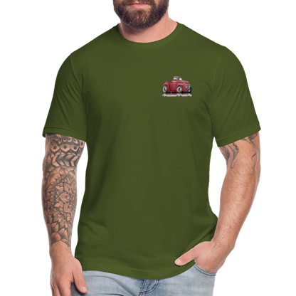 1948 Ford F1 Pickup Truck Unisex Jersey T-Shirt by Bella + Canvas - olive