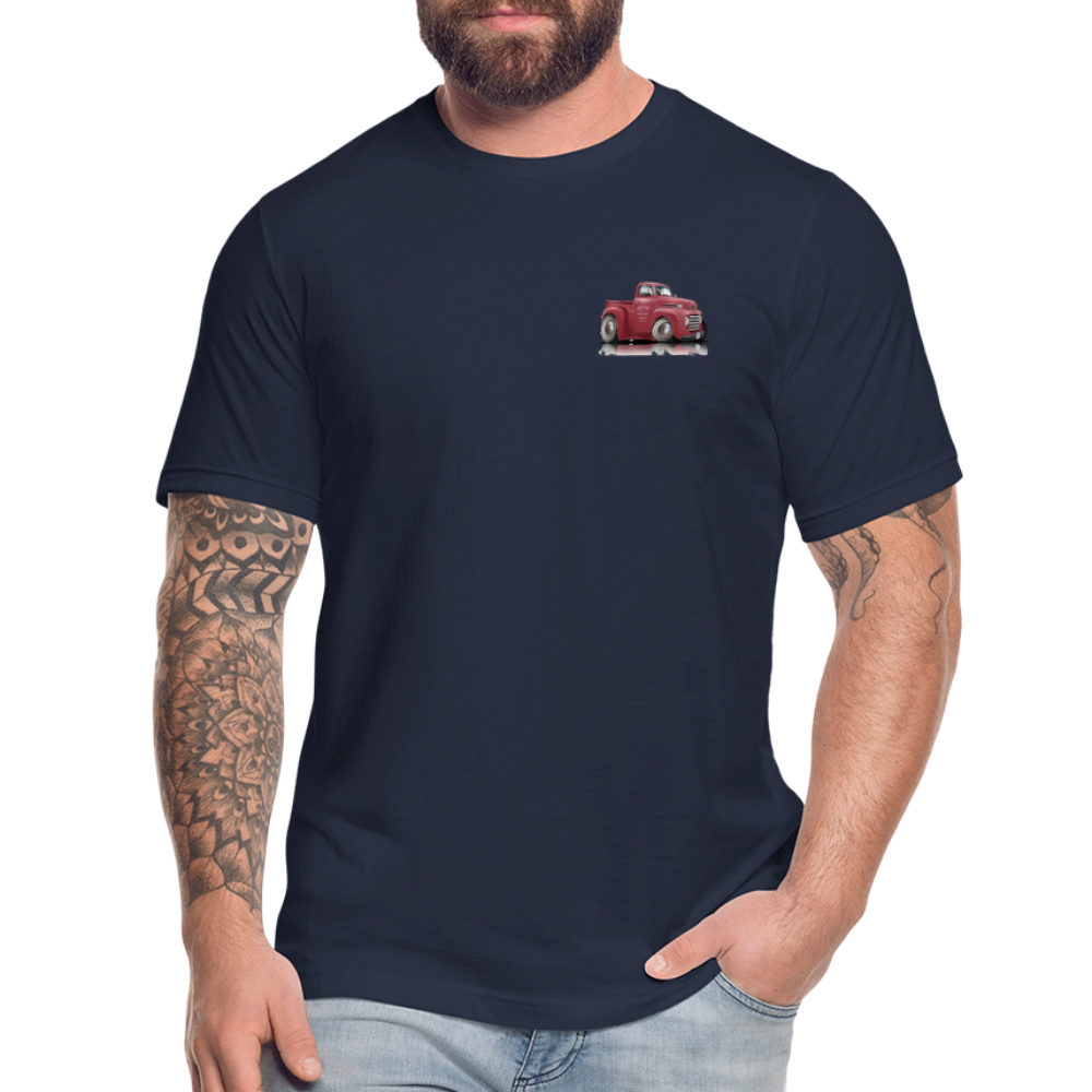 1948 Ford F1 Pickup Truck Unisex Jersey T-Shirt by Bella + Canvas - navy