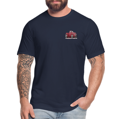 1948 Ford F1 Pickup Truck Unisex Jersey T-Shirt by Bella + Canvas - navy