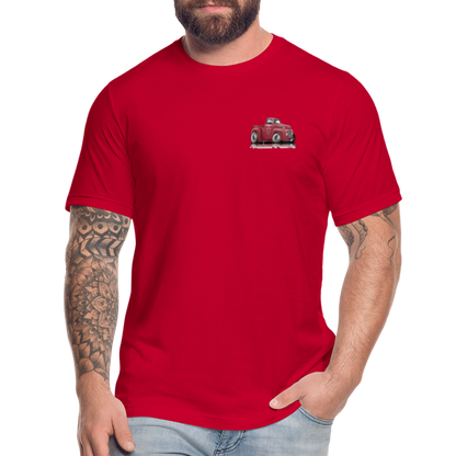 1948 Ford F1 Pickup Truck Unisex Jersey T-Shirt by Bella + Canvas - red