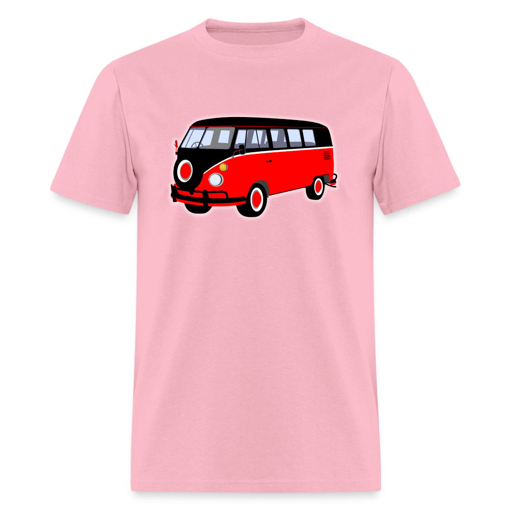 Unisex Classic T-Shirt Volkswagen Bus Red-Black - pink