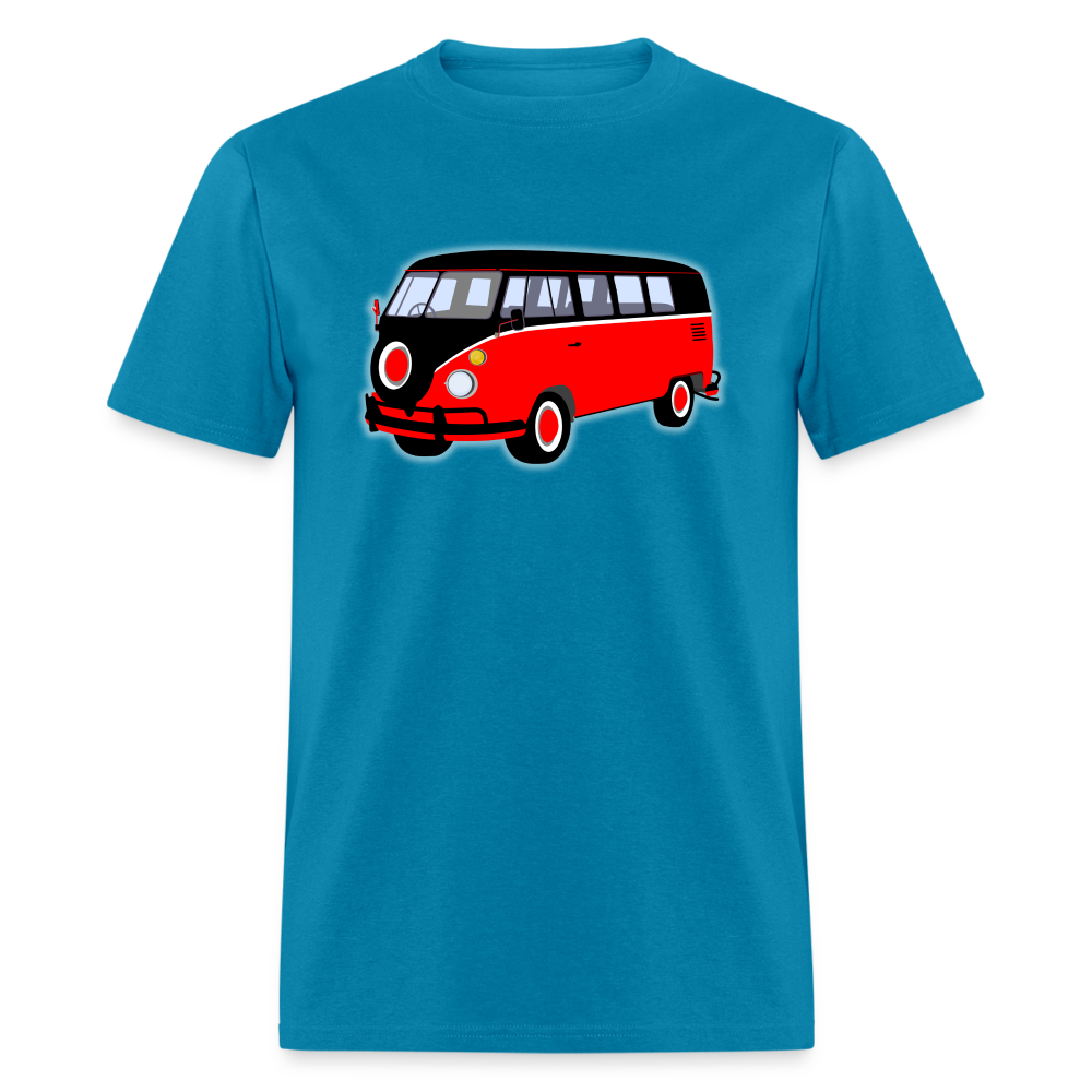 Unisex Classic T-Shirt Volkswagen Bus Red-Black - turquoise
