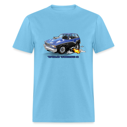 1978 Malibu Station Wagon Unisex Classic T-Shirt - aquatic blue