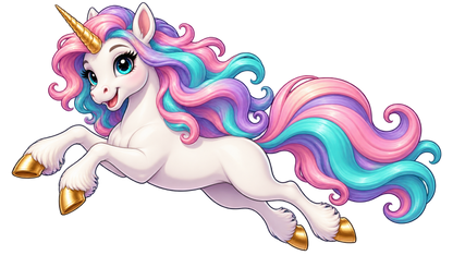 Starlight Unicorn Large Wall Decal isolated transparent artwork