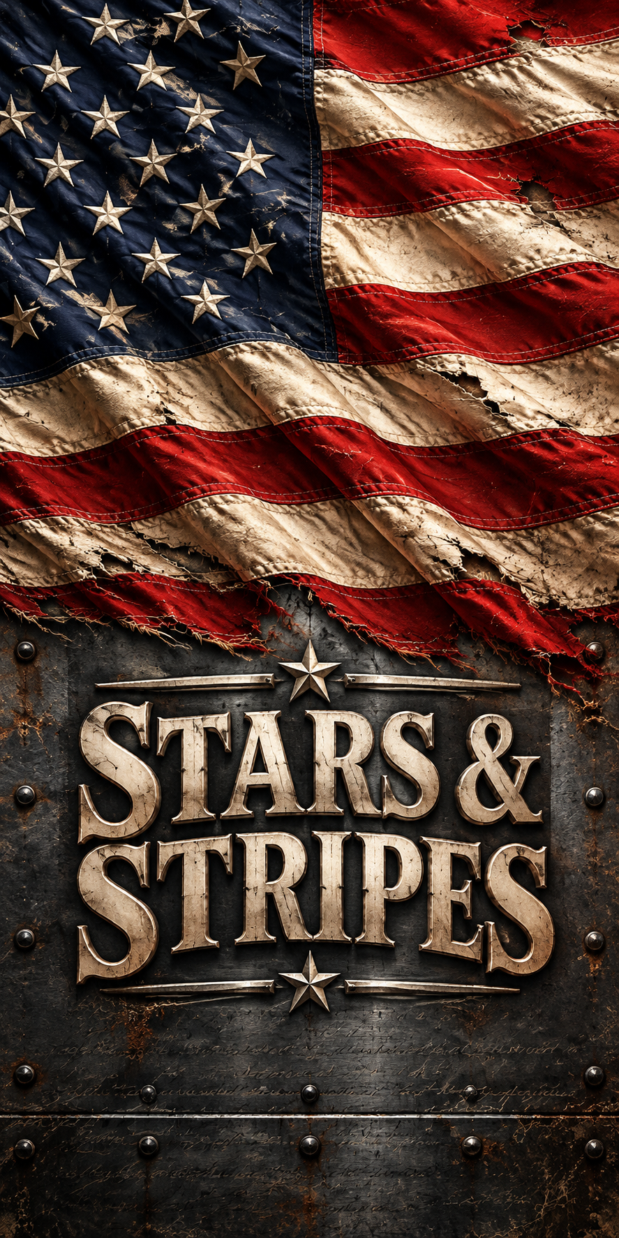 Stars and Stripes Steel Cornhole Board Wraps hole-free artwork