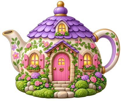 Storybook Tea Cottage standalone decal only