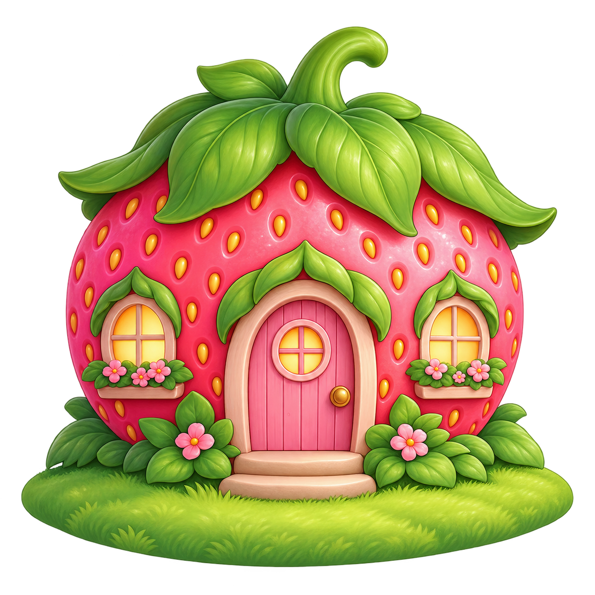 Strawberry Cottage standalone decal only