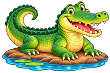 Swamp Alligator Buddy standalone decal only
