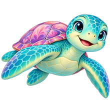 Sweet Sea Turtle standalone decal only