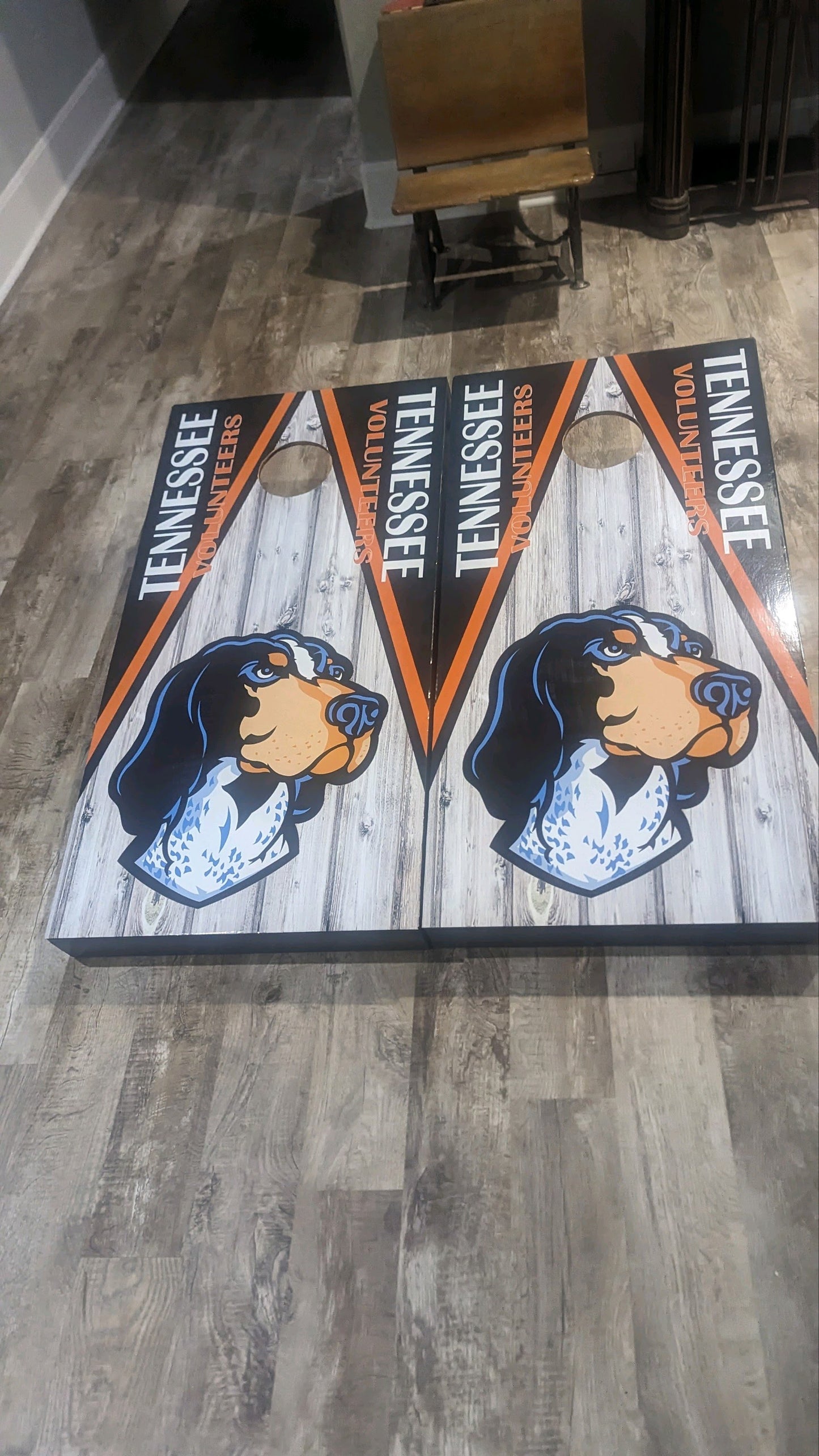 Tennessee Smokey Design Cornhole Board Decal Wraps