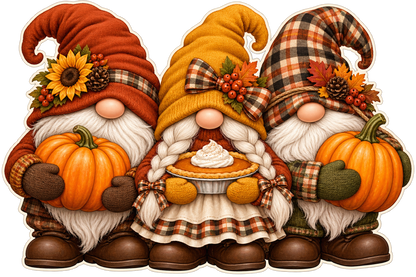 Thanksgiving Gnome Trio standalone