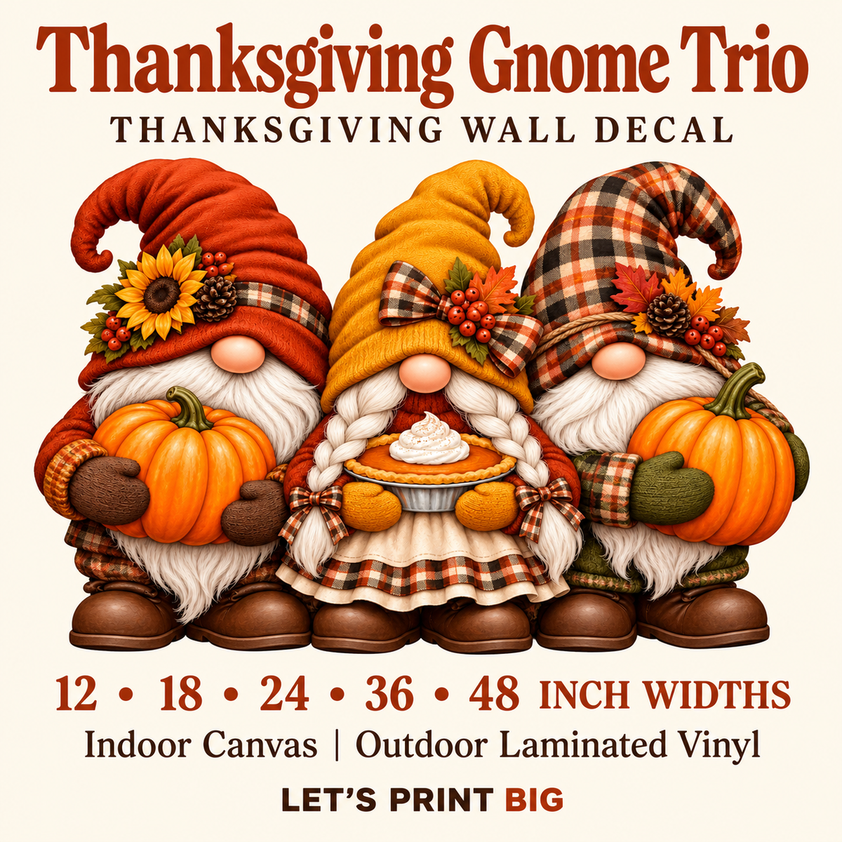 Thanksgiving Gnome Trio summary
