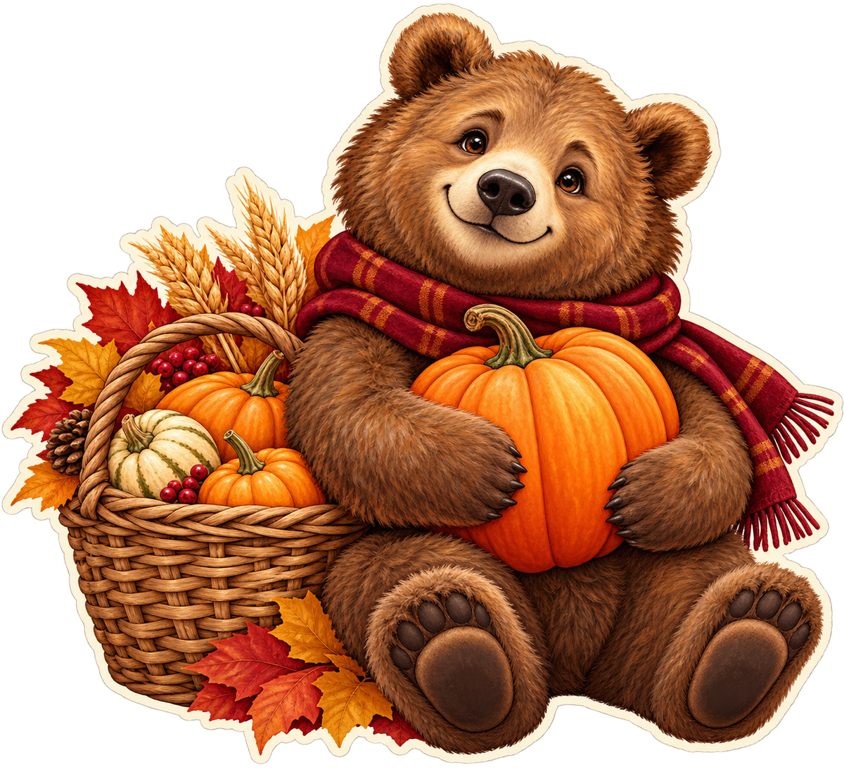 Thanksgiving Harvest Bear standalone