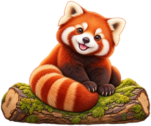 Treetop Red Panda standalone decal only