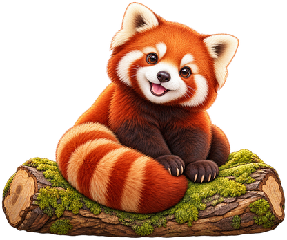 Treetop Red Panda standalone decal only